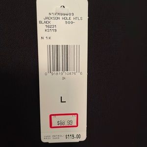 Lauren Ralph Lauren, size L, black spaghetti strap floor-length maxi dress